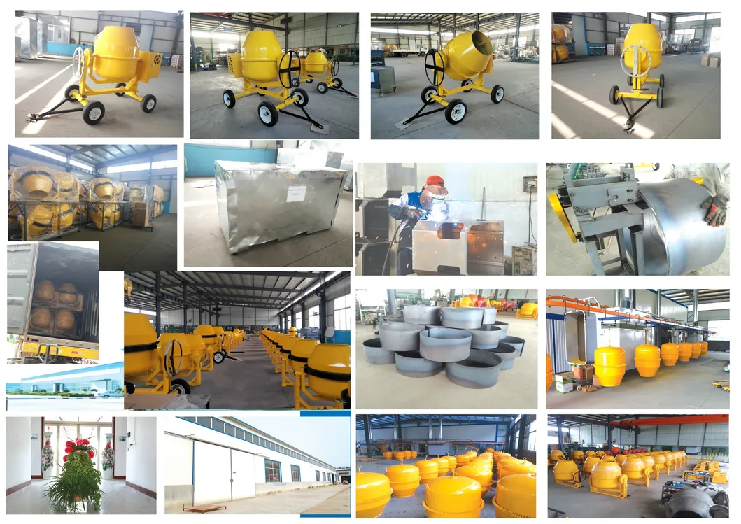 350L Portable Concrete Mixer Small Diesel Cement Mixer From Chinese Factory