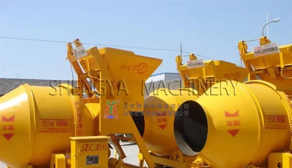 350L Portable Electric Concrete Mixer (JZC350) in Africa
