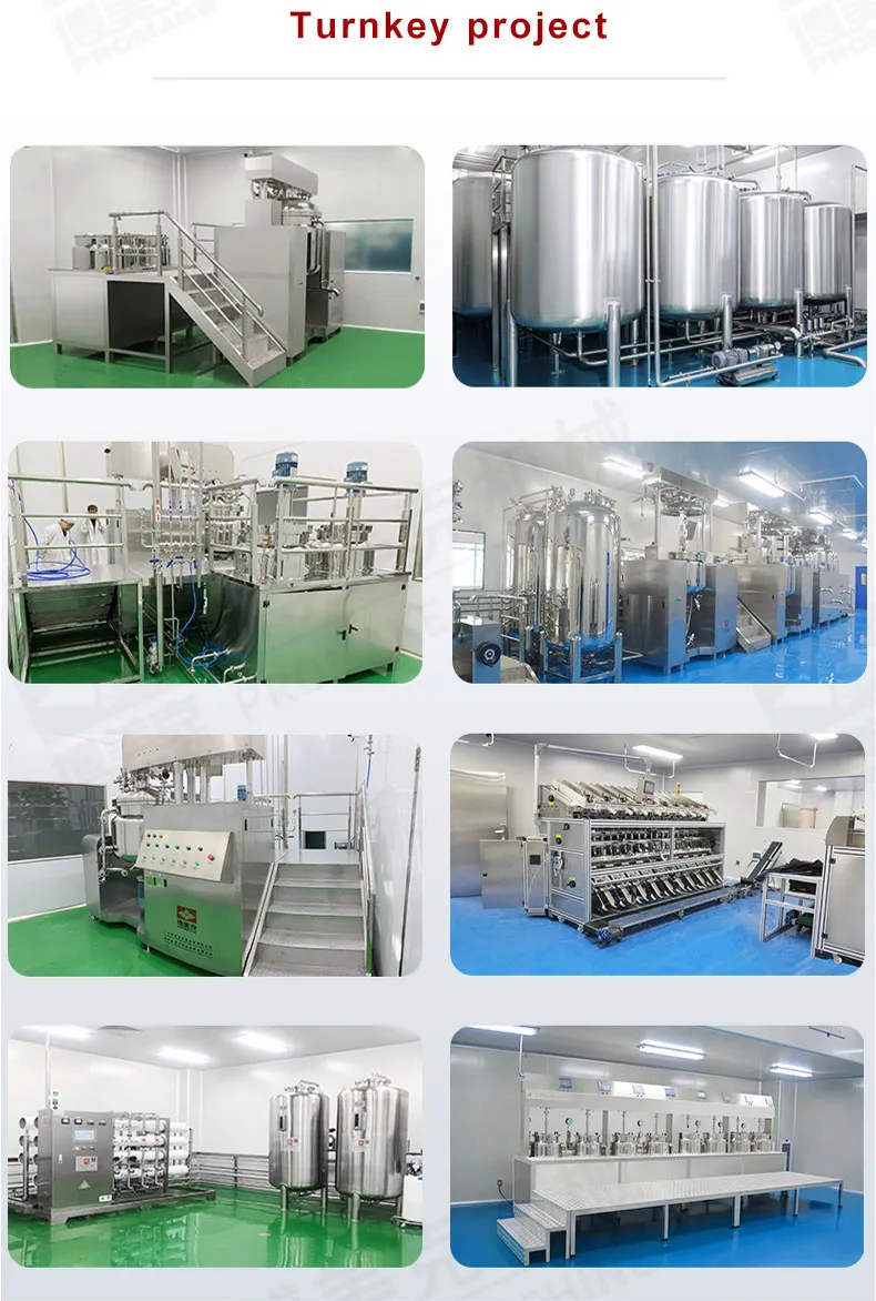 3ton Large Planetary Vacuum Emulsifying Mixer High Shear Homogenizing Mixer for Food Industry