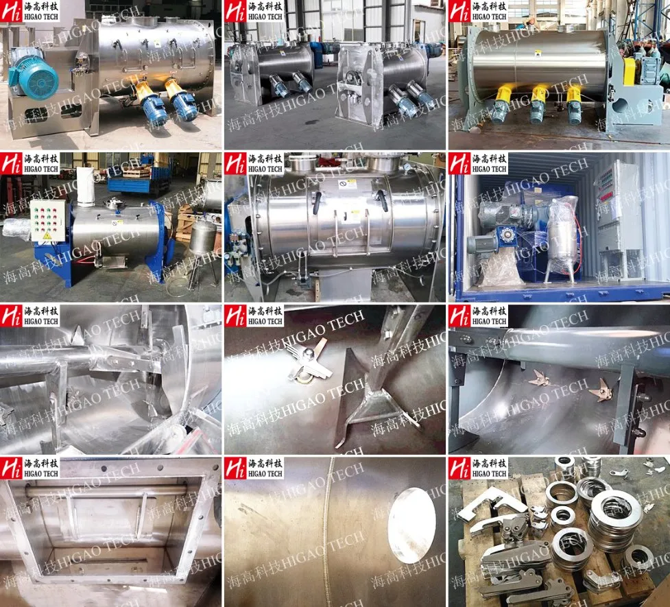 50-30000L High Shear Plough Mixer for Bakery Bread Flour Powder Mixing