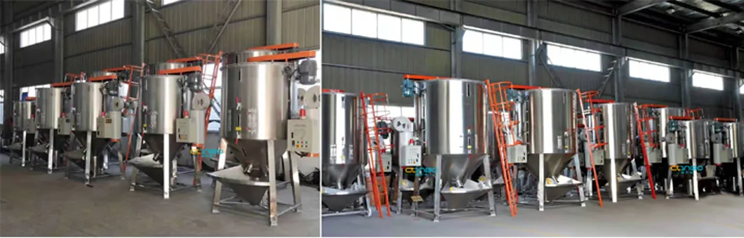 500kg 1000kg 2000kg Color Pellets Drying Mixer for Plastic LDPE HDPE Rotomolding