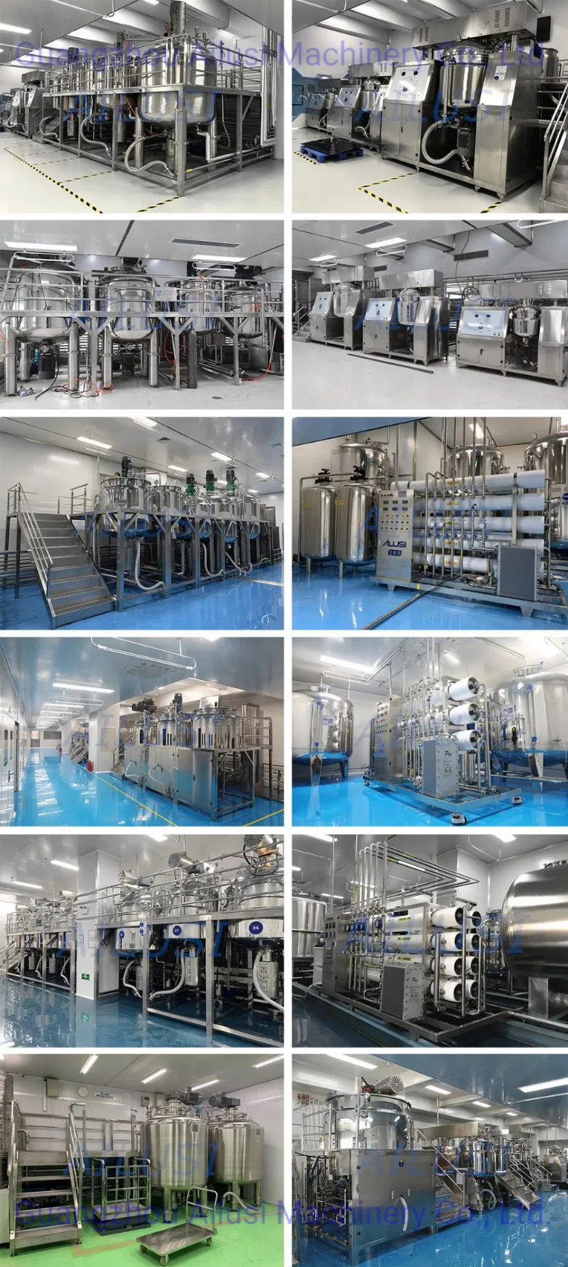 500L Double Jacket Skin Care Cosmetic Homogenizer Emulsifying Mixer Agitator