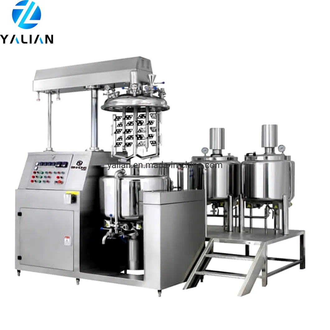 Batch Vacuum Homogenizer Chemical Mixing Equipment Cosmetic Lotion Emulsifying Blender