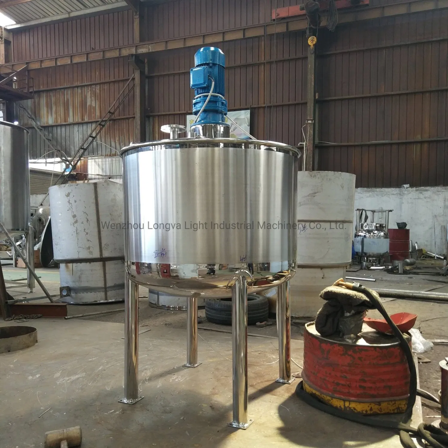 Chemical/Food Grade Stainless Steel Mixing Tank with Heating