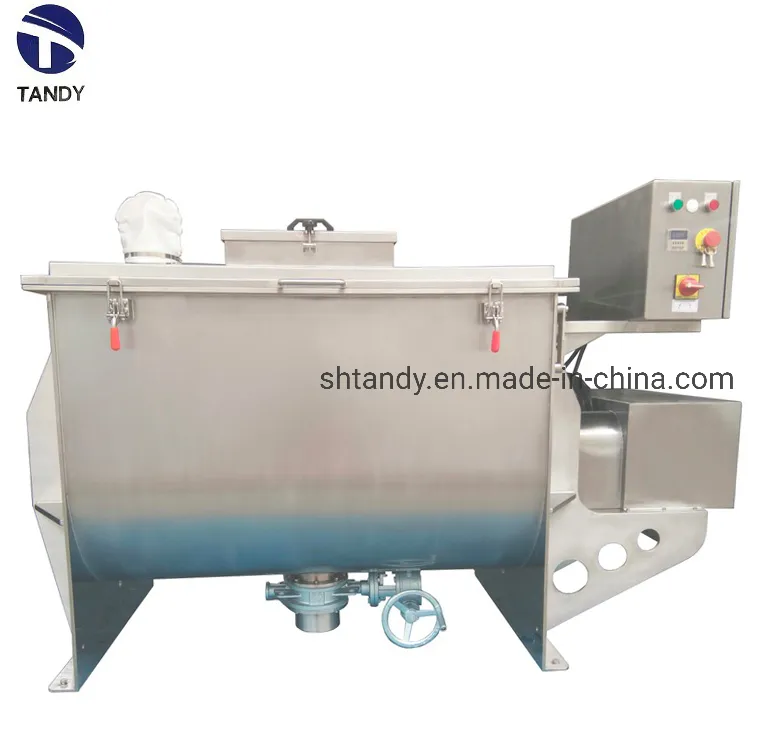 Chemical Industry Batch Dry Powder Ribbon Mixing Machine for Plastic Powder Agitator