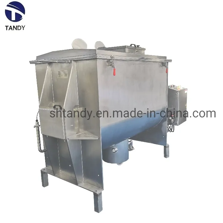 Chemical Industry Batch Dry Powder Ribbon Mixing Machine for Plastic Powder Agitator