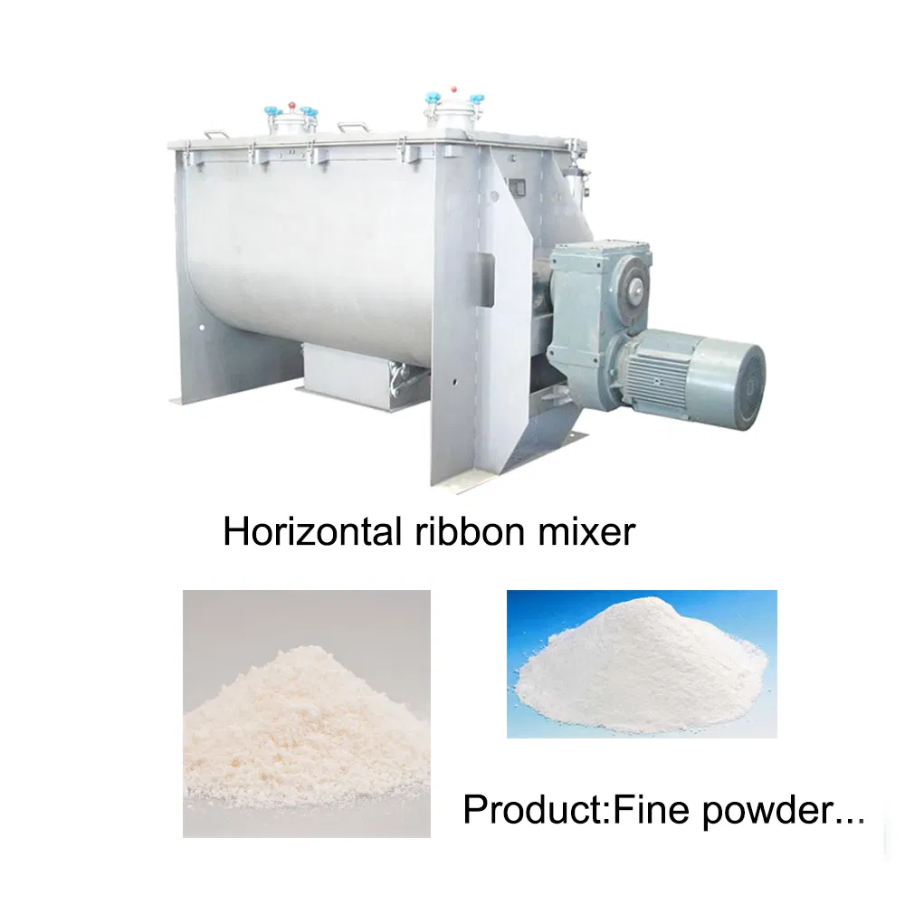 Condiment/Feed/Industrial Starch Horizontal Ribbon Mixer Powder Mixer