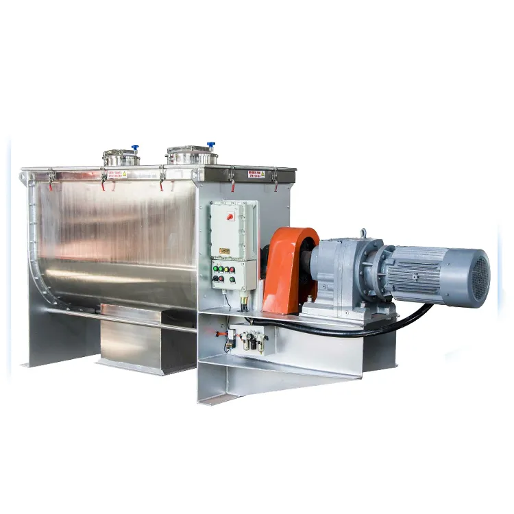 Condiment/Feed/Industrial Starch Horizontal Ribbon Mixer Powder Mixer