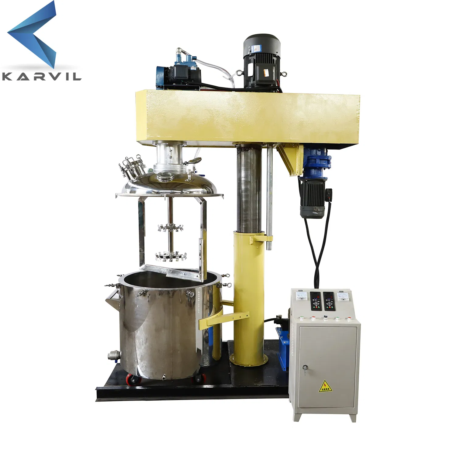 Cosmetics Cream Vacuum Homogenizer Mixer High Speed Mixing Machine