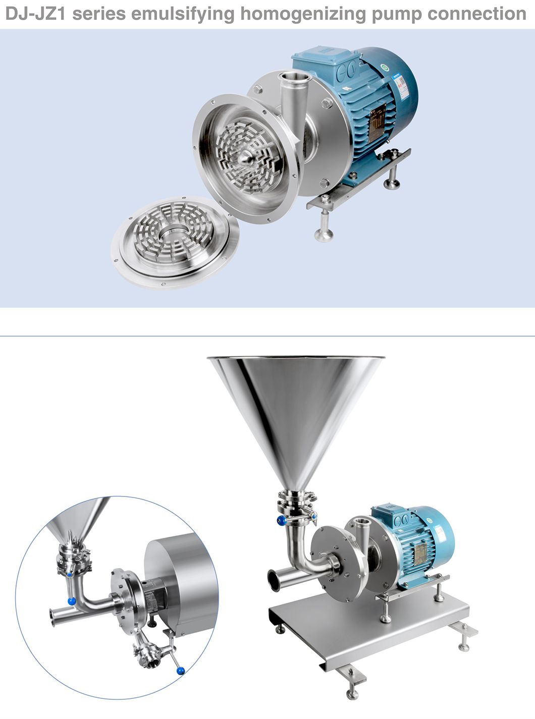 DJ-Zj1 Homogeneous Single-Stage Mixing Pump with Hoper ABB Motor