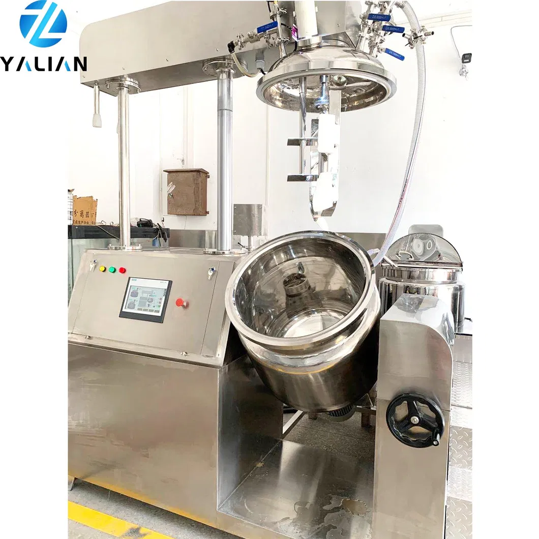 Factory Vacuum Emulsifying Mixer Homogenizer Industrial Mixing Machine Liquid Soap Comestics Honey Jelly Shower Gel Making Equipment