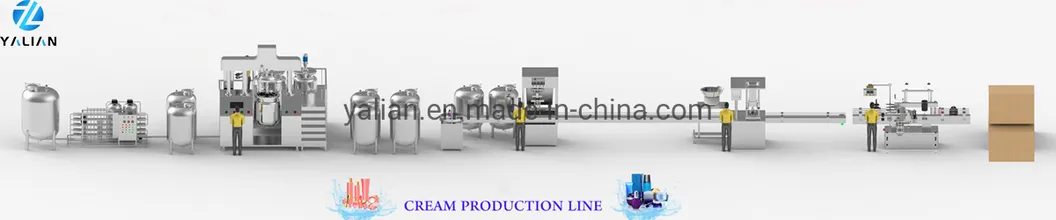 Factory Vacuum Emulsifying Mixer Homogenizer Industrial Mixing Machine Liquid Soap Comestics Honey Jelly Shower Gel Making Equipment