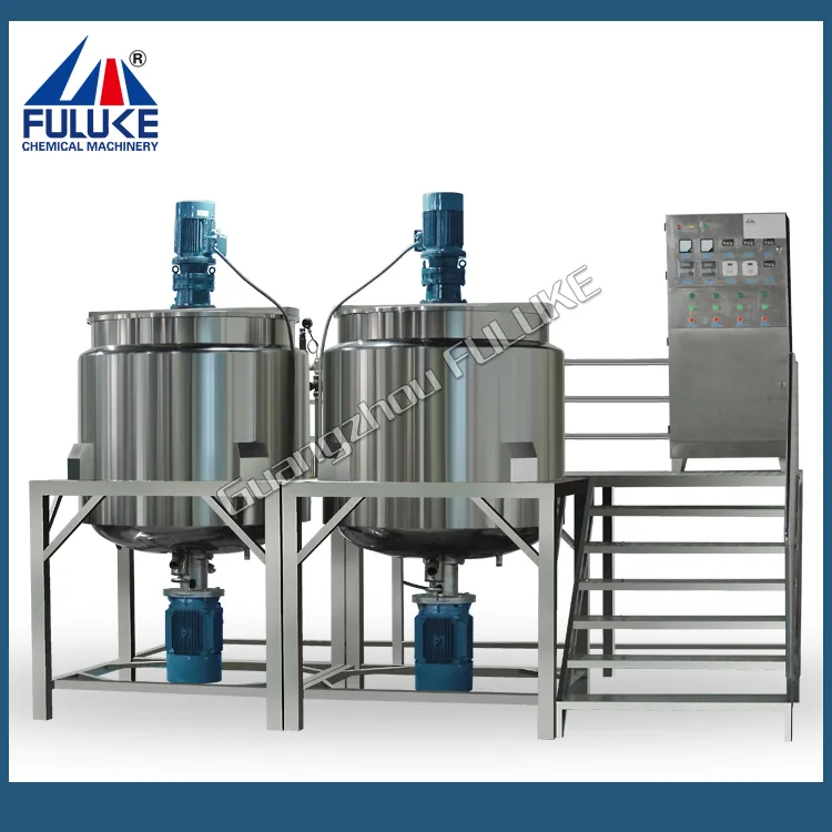 Shampoo Mixing Equipment Chemical Blending Tank Cosmetic Mixing Equipment