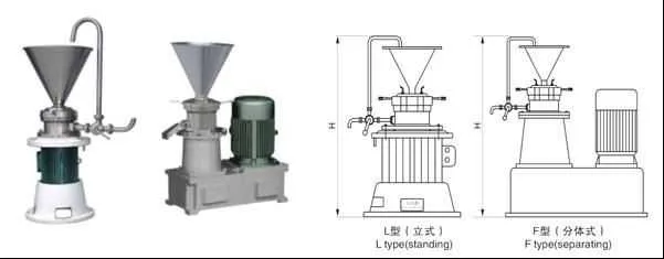 Food Grade Grease Processing Machine Emulsion Pharmaceutical Colloid Mill
