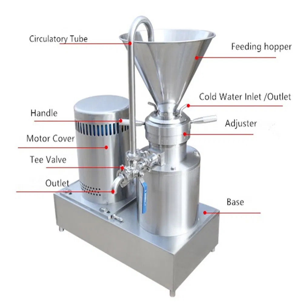 Food Grade Grease Processing Machine Emulsion Pharmaceutical Colloid Mill