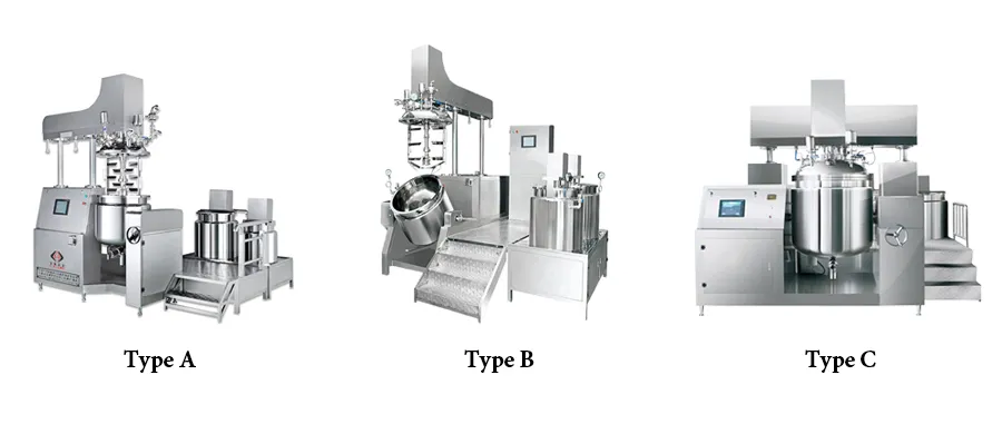 GMP Steam Jacketed Tank Face Cream Vacuum Mixer Factory Mixer