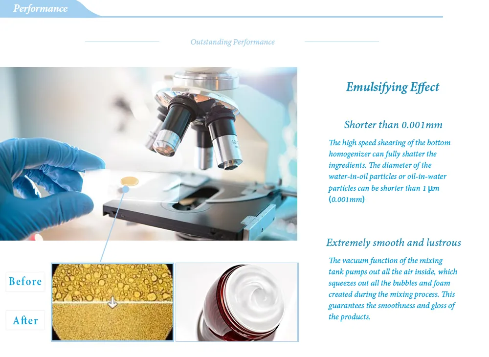 GMP Steam Jacketed Tank Face Cream Vacuum Mixer Factory Mixer