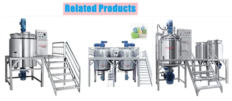 Hand Wash Liquid Soap Detergent Making Mixer Machine