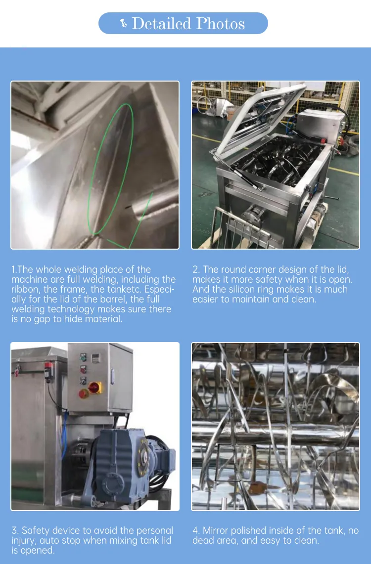High Efficient Horizontal Powder Blending Machine with CE Certification