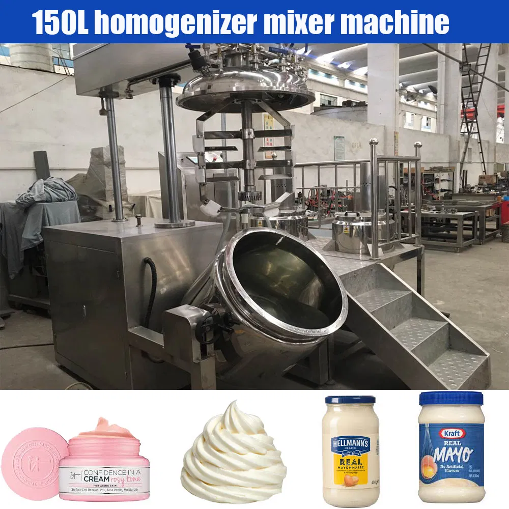 High Quality Cosmetic Cream Vacuum Homogenizer Mixer Machine