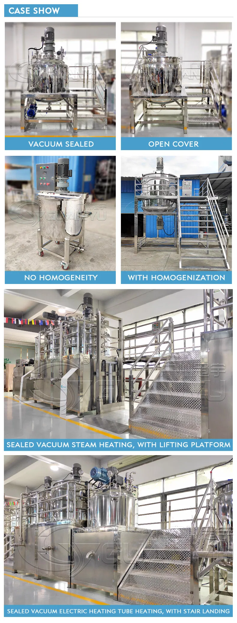 High Quality Electric Heating Mixing Tank Liquid Mixer Tank Conditioner Agitator Vessel Liquid Soap Making Machine