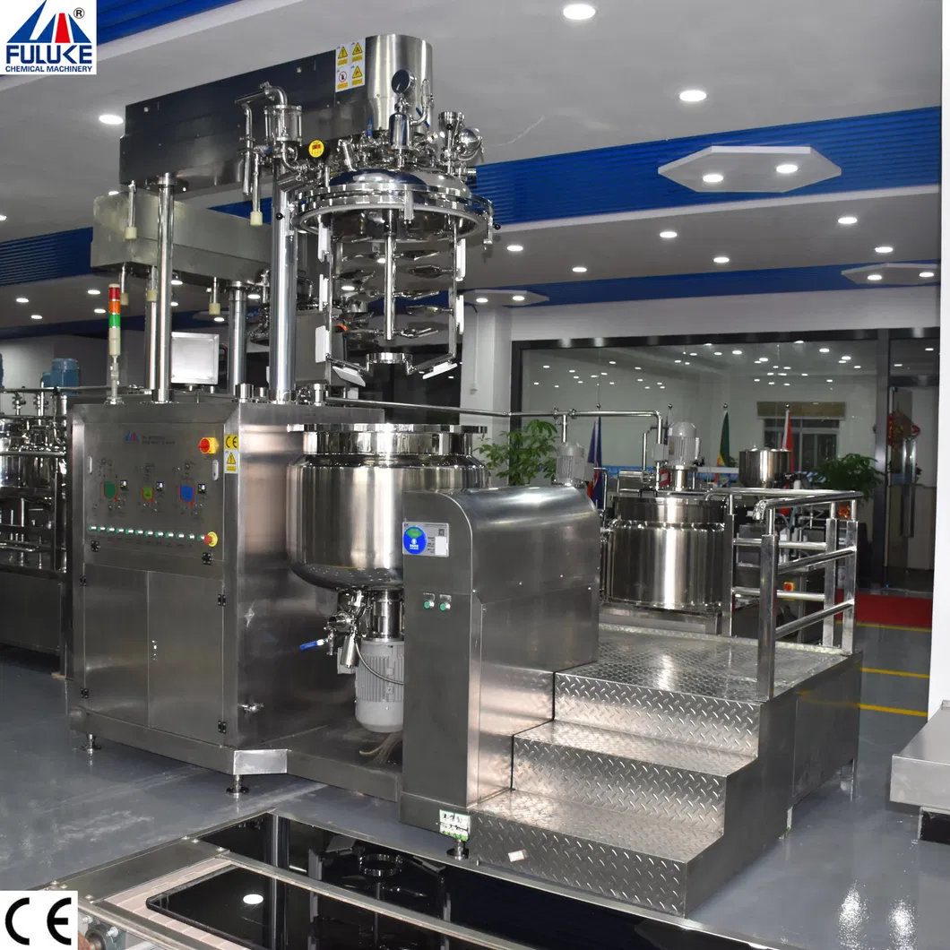 High Shear Dispersing Tooth Polishing Paste Vacuum Liquid Emulsifier Homogenizer Mixer