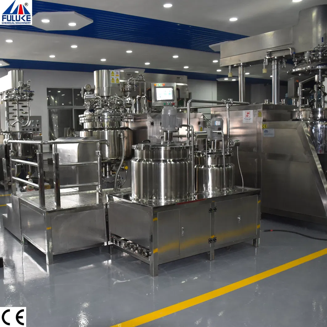 High Shear Dispersing Tooth Polishing Paste Vacuum Liquid Emulsifier Homogenizer Mixer