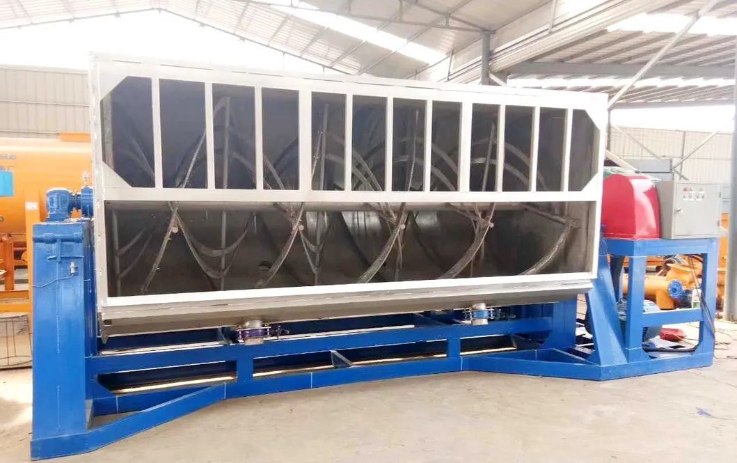 Horizontal Double Ribbon Mixer for Making Quartz Sand Paints Texture Paints Stone Effect Sand in Water Paints