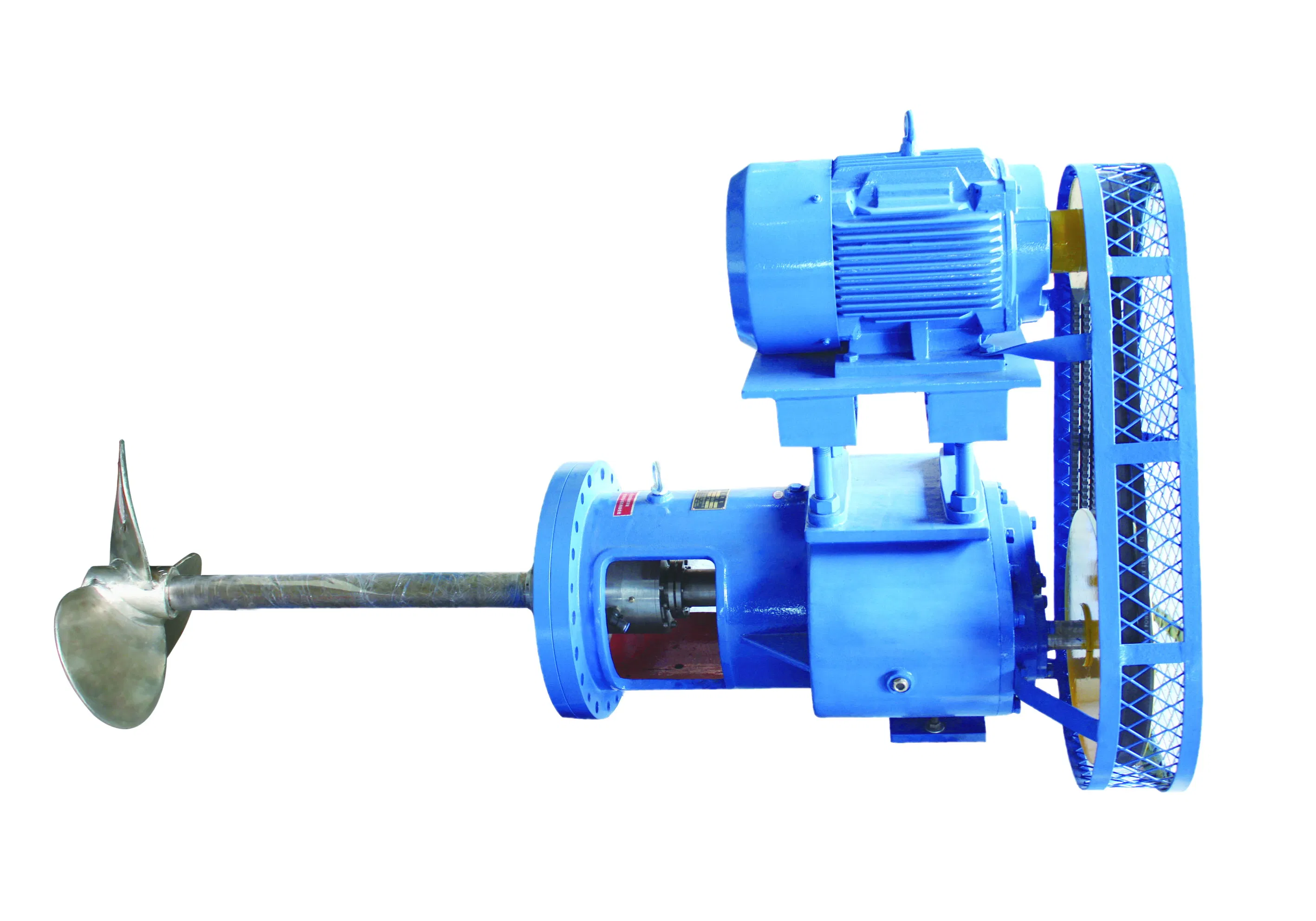 Horizontal Side Entry Belt Drive Agitator for Liquid with Suspended Solids, Powder, Viscous Fluid, Liquid