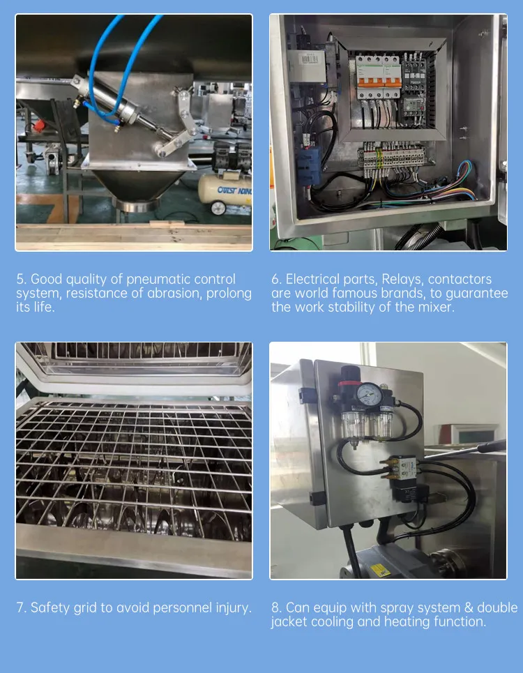 Hot Sales 1500L Ribbon Blender Dry Powder Mixing Machine