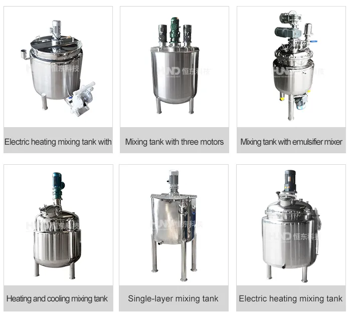Hundom Stainless Steel Mixing Tank for Chemical/Pharmacy/Cosmetics Liquid