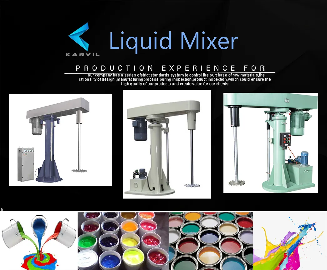 Hydraulic Lifting High Speed Disperser Paint Pigment Mixer Mixing Machine with Dispersion Plate