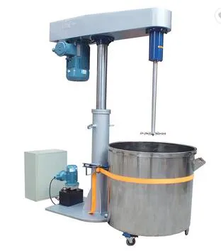 Hydraulic Lifting High Speed Disperser Paint Pigment Mixer Mixing Machine with Dispersion Plate