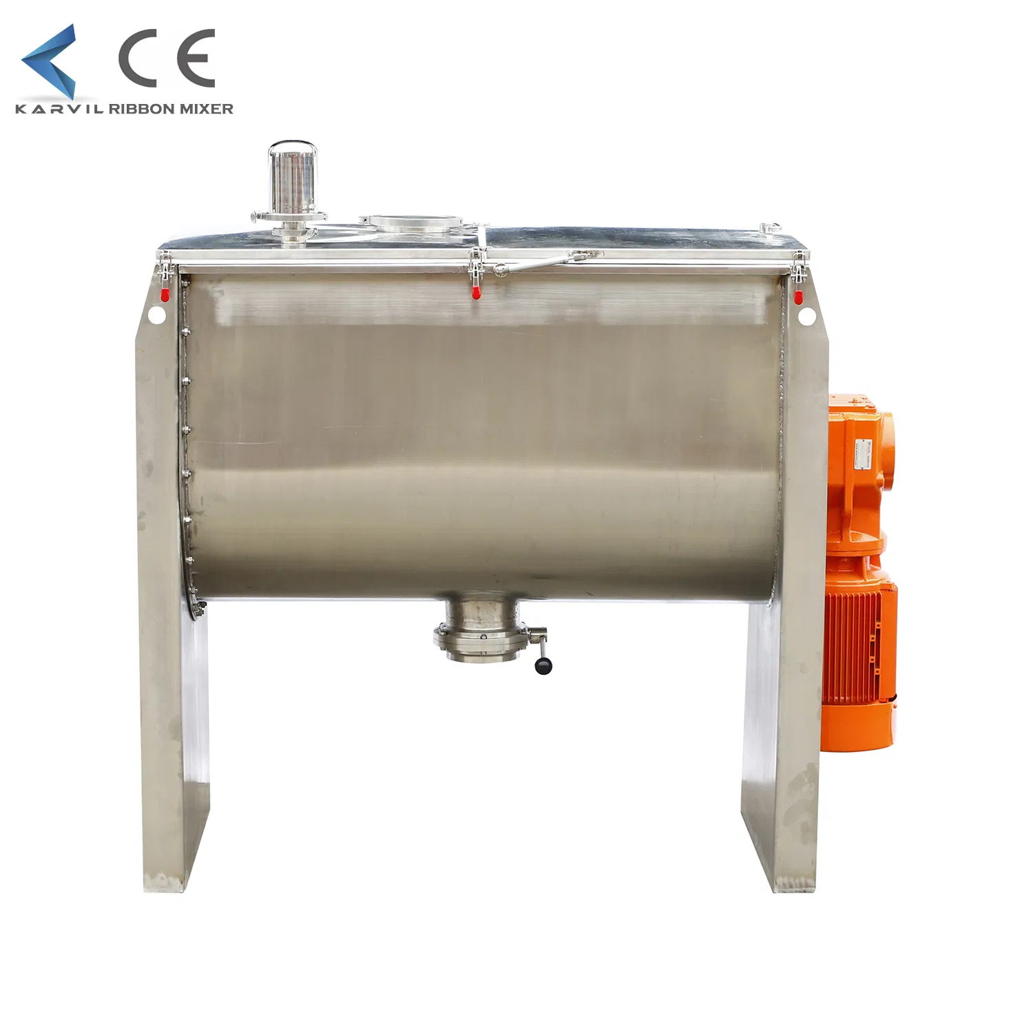 Industrial Horizontal Batch Double Belt Dry Powder Ribbon Blender Mixer Equipment