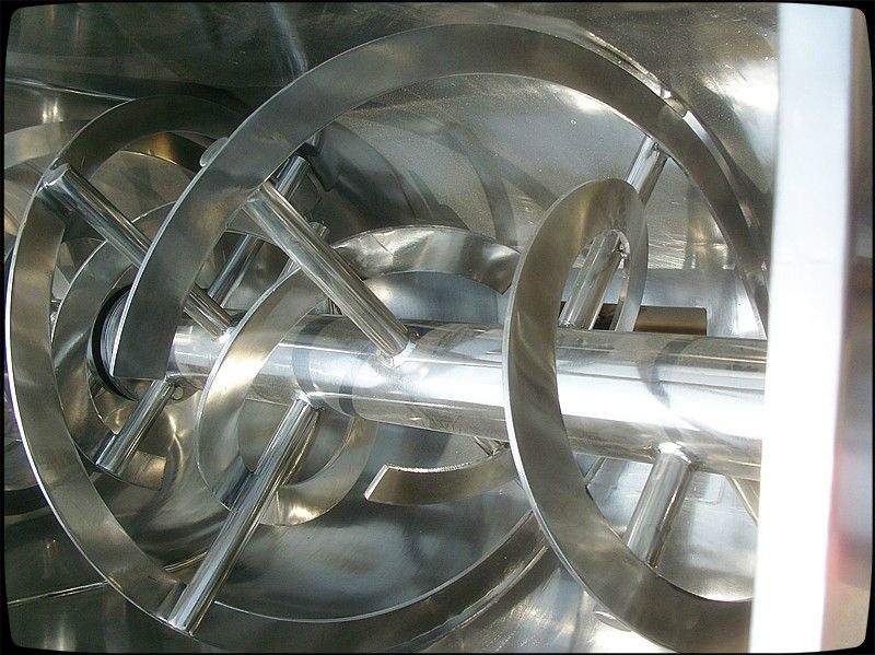 Industrial Horizontal Double Ribbon Blender Mixer Machine for Dry Powder Mixing Machine