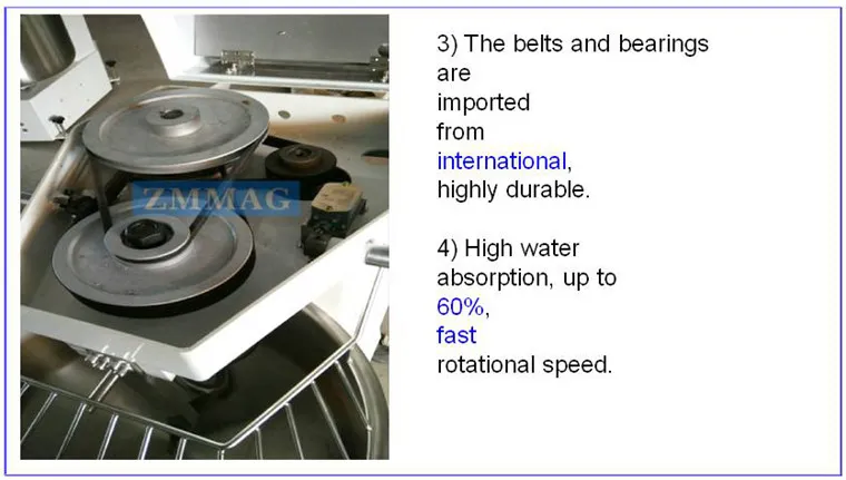 Industrial Large Spiral Dough Mixer Electric Diagram Food Machine Price (50-70 Kgs) (ZMH-50)