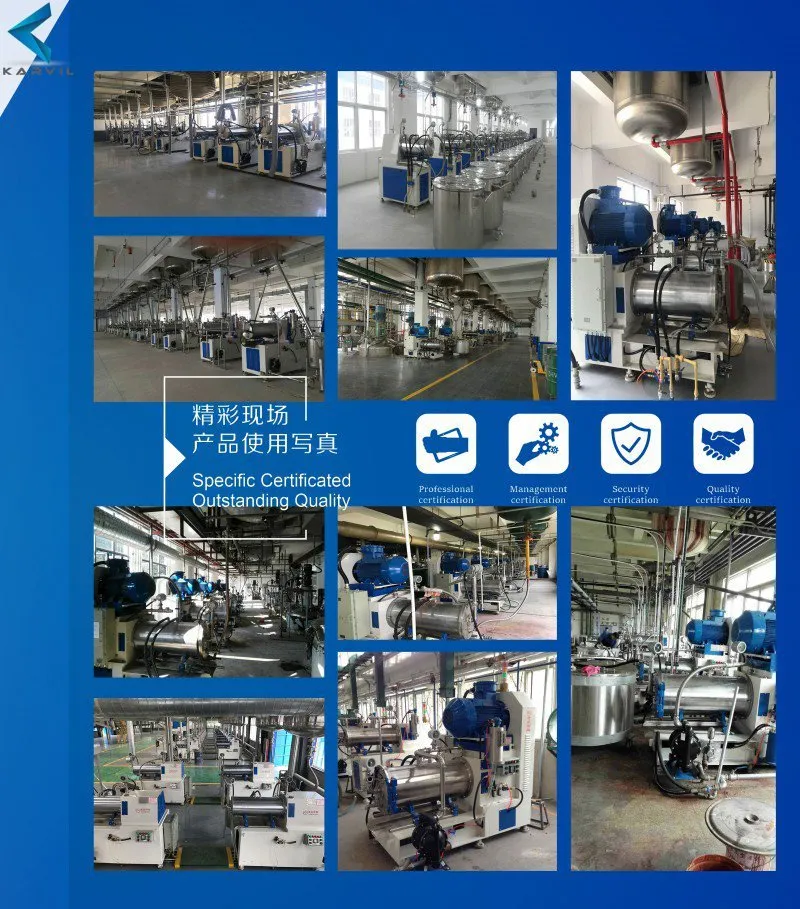 Lab Horizontal Grinding Milling Machine Sand/Bead Mill for Pigment/ Ink/Paint/Pesticides