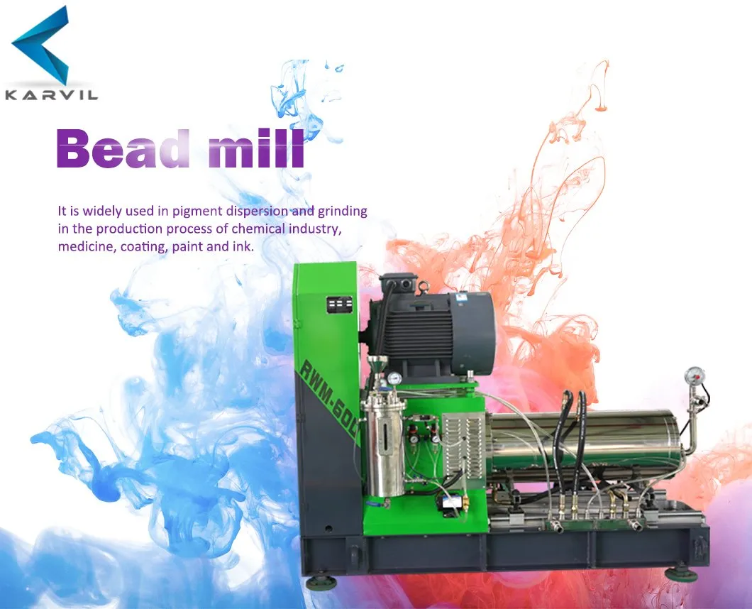 Lab Horizontal Grinding Milling Machine Sand/Bead Mill for Pigment/ Ink/Paint/Pesticides