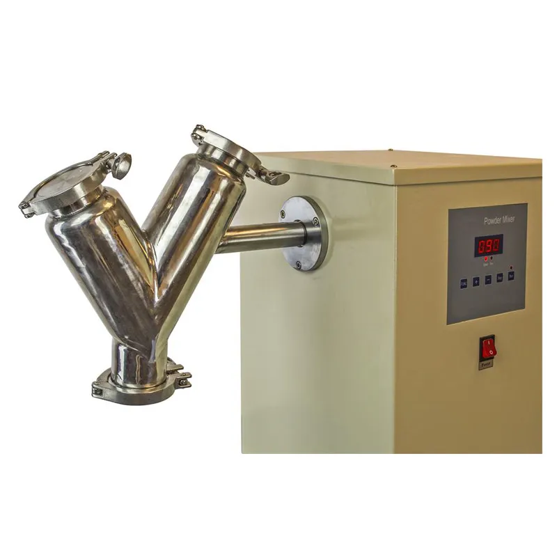 Lab Scale Rolling Mill with V-Shaped Mixing Tank for Separating and Combining Powder Granules