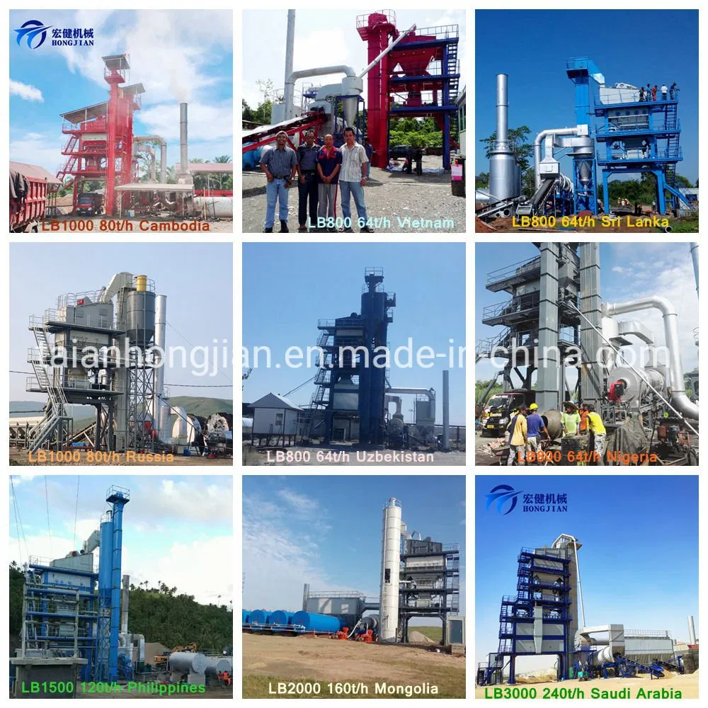 Lb1500-120t/H Asphalt Construction Plant, Asphalt Batch Mix Plant