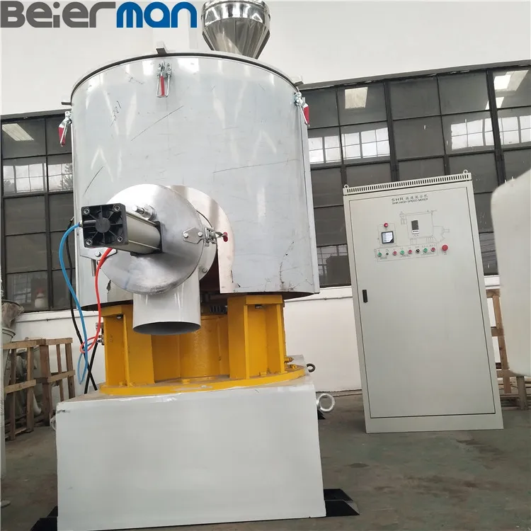 Paddle Type Powder Hot Mixer Shr-1000A Big Model for PVC/CPVC/UPVC Resin High Speed Heat Mixing Machine