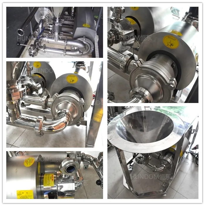 Sanitary Juice Beverage Dairy Powder Liquid Mixer Mixing Machine