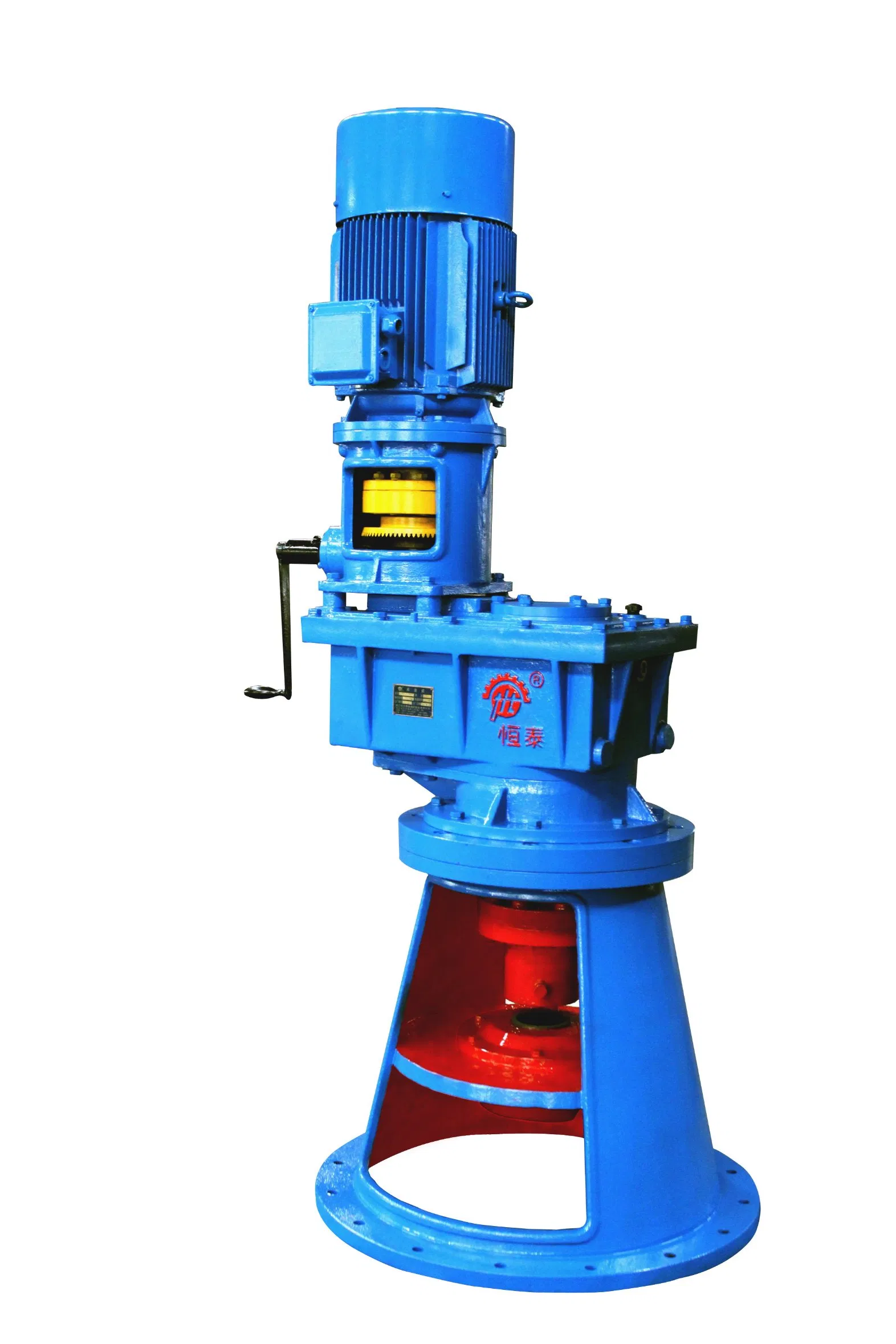 Side Entry Horizontal Belt Drive Agitator for Liquid with Suspended Solids Powder Viscous Fluid Liquid