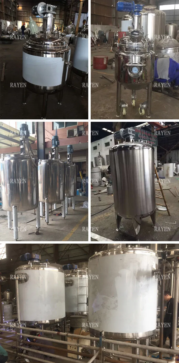 Stainless Steel Agitator Jacketed Electric Heating Propeller Mixing Tank