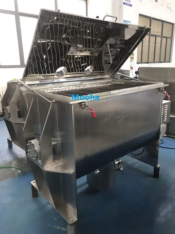 Stainless Steel Chemical Powder Granualar Ribbon Blender Horizontal Powder Ribbon Agitator