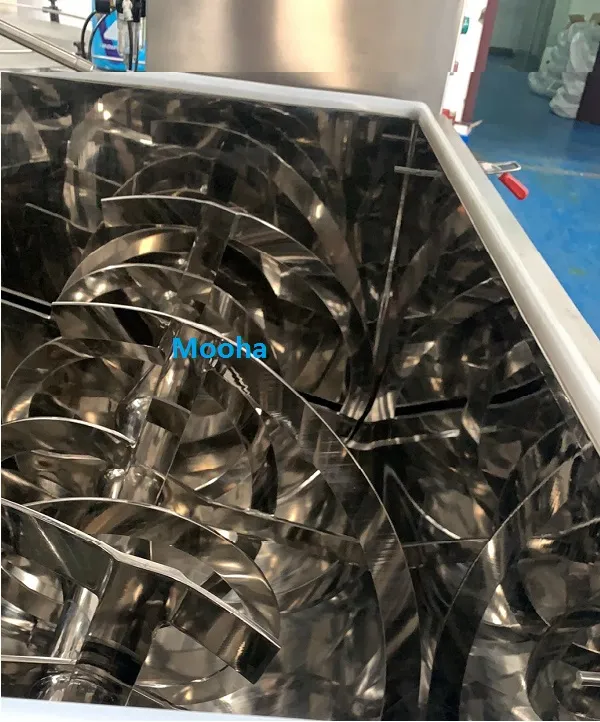 Stainless Steel Chemical Powder Granualar Ribbon Blender Horizontal Powder Ribbon Agitator