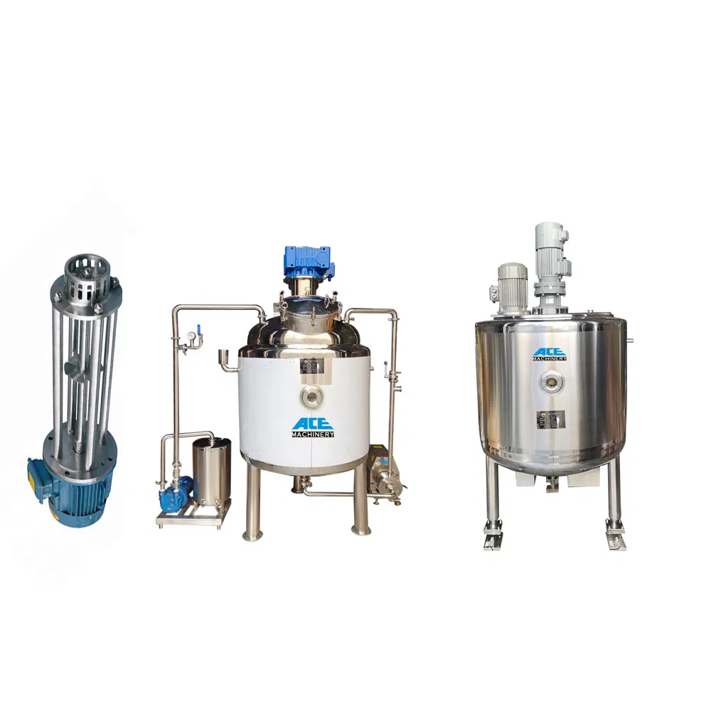 Stainless Steel Costmetics Cream Homogenis High Shear Emulsifier Mixer