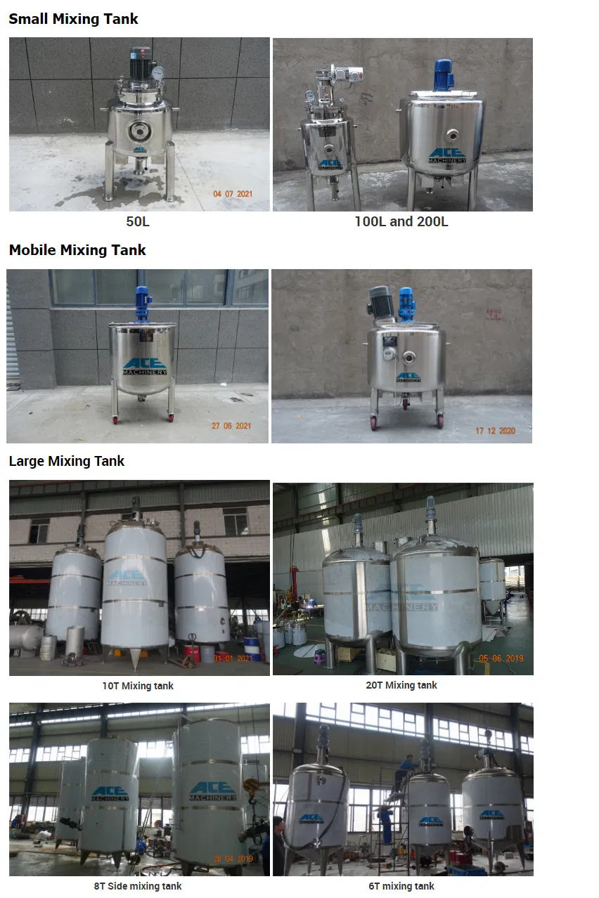 Stainless Steel Emulsifier Tank/ Single Layer Emulsifying Tank Machine/ Batch Mixer Tank