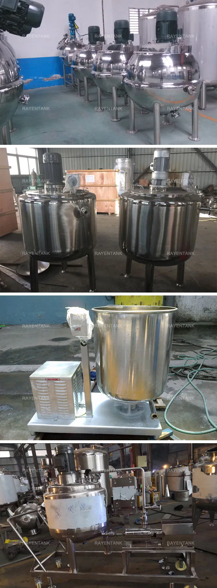 Stainless Steel Emulsify Tank Inline High Shear Mixer Homogenizer Mixing Tank for Hand Sanitizer Gel Alcohol