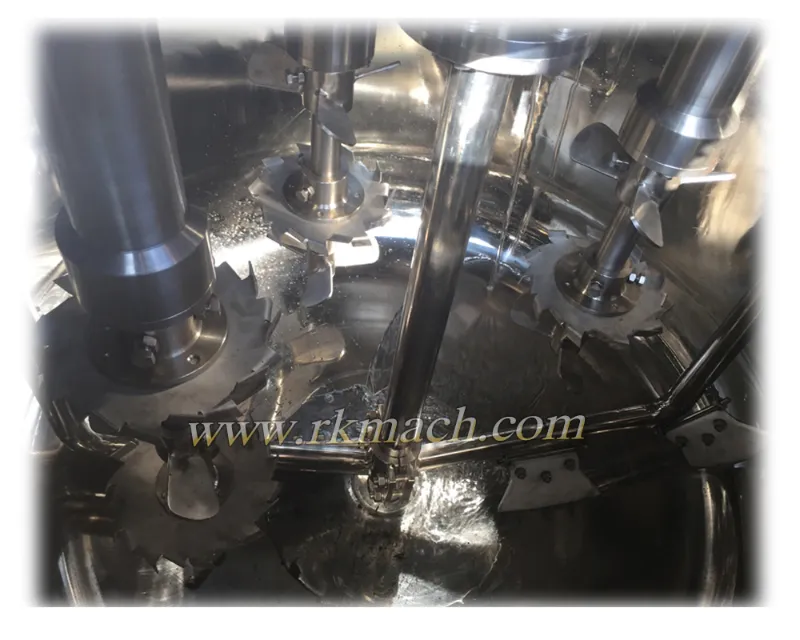 Stainless Steel Heating Mixing Tank with High Shear Homogenizer